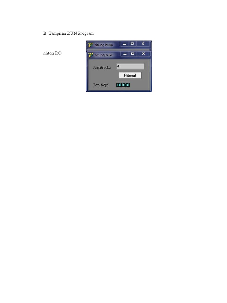 RUN Program Display Overview | PDF