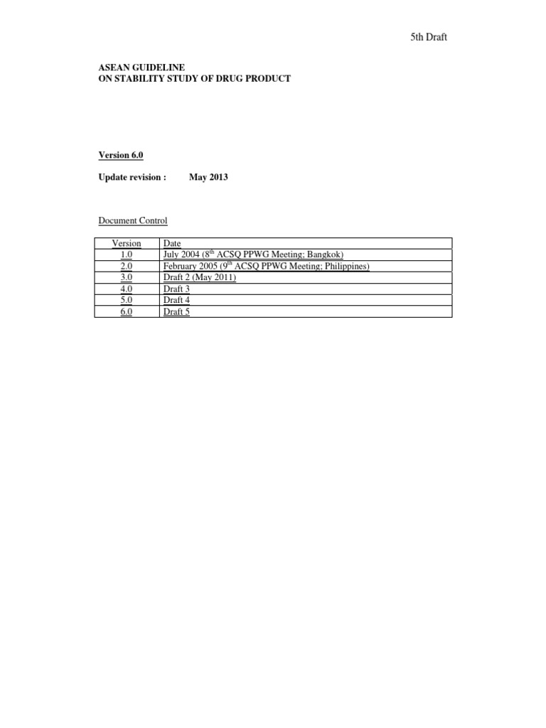ASEAN Drug Product Stability Guidelines | PDF | Topical Medication ...