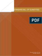 Standard Bill of Quantities