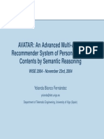 AVATAR An Advanced Multi Agent Recommender System