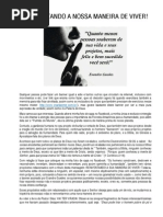 REINVENTANDO A NOSSA MANEIRA DE VIVER!