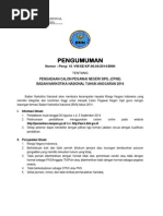 Download Pengumuman_CPNS_2014 by Wireman Susanto SN237278488 doc pdf