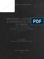 N. Stoicescu Bibliografia Localitatilor Si Monumentelor Feudale Din Romania, Vol. 1 a-L