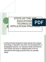 State-Of-The-Art Educational Technology Application Practices