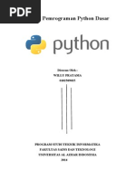 Download Modul Pemrograman Python Dasar by Willy Pratama Genoside SN237285032 doc pdf