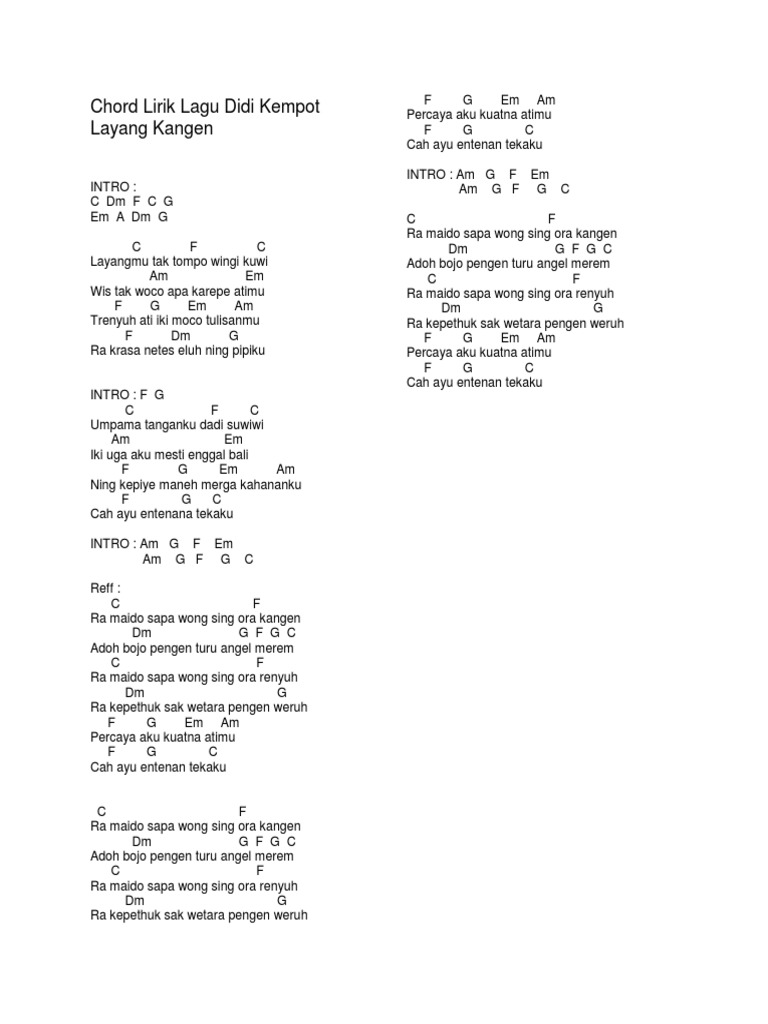 Kunci Lagu Pdf