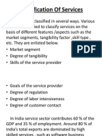 Classification of Services