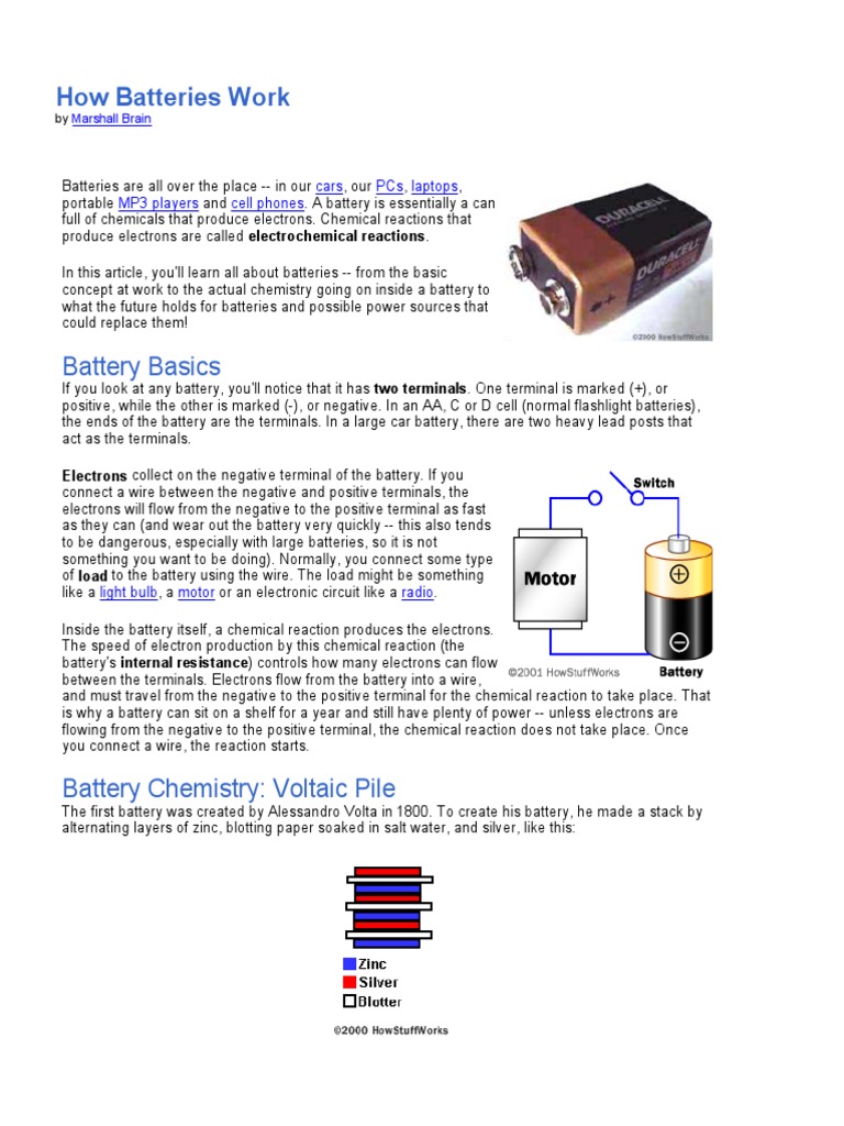 How Are Batteries Made >> Battery The Cell Chemistry Battery Electricity How Are Batteries Made >> Battery The Cell Chemistry Battery Electricity