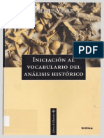 Vilar Pierre - Iniciacion Al Analisis Del Vocabulario Historico