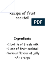 Recipe of Fruit Cocktail