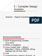 CPSC 388 - Compiler Design and Construction: Scanner - Regular Expressions To DFA