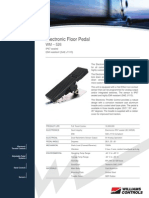 WM 526 Electronic Floor Pedal Data Sheet