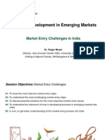 Business Development in Emerging Markets: Market Entry Challenges in India