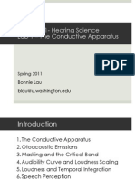 Hearing Science Lab 1 - The Conductive Apparatus