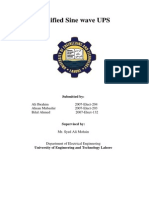 Modified Sine Wave UPS Report (UET, Lahore)