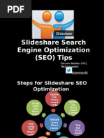 Slideshare Search Engine Optimization Tips v1.0