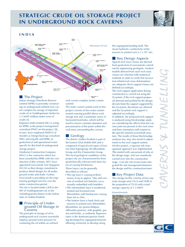 Geoconsult's Role in Oil Storage Project | PDF | Rock (Geology ...