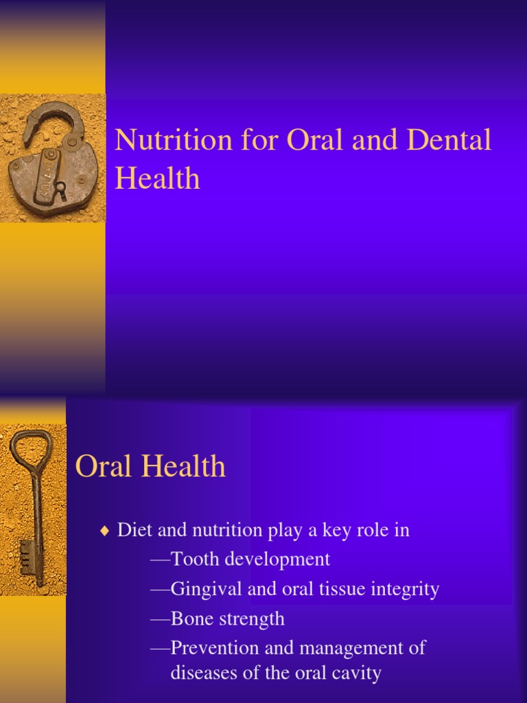 Oral and Dental Health Lecture Slides Oral Hygiene Human Tooth