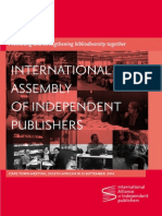 International Assembly of Independent Publishers: Cape Town 2014 Complete Agenda