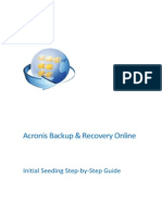 Acronis Backup Initial Seeding Guide