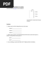 Exercise 2: Resistors in Series: Circuit