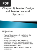 Chapter 5 Reactor Design and Reactor Network