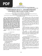 Comparison of RCC and Prestressed Concrete Ciircular Water Tanks