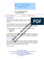 Oracle 10g RAC Course 10 Days Schedule