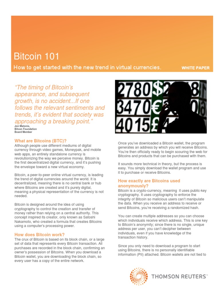 Bitcoin Basics for New Investors | PDF | Blockchain (Database) | Bitcoin