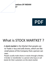 Study of Fluctuations OF INDIAN Stock Market