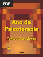Ano Da Psicoterapia Textos Geradores