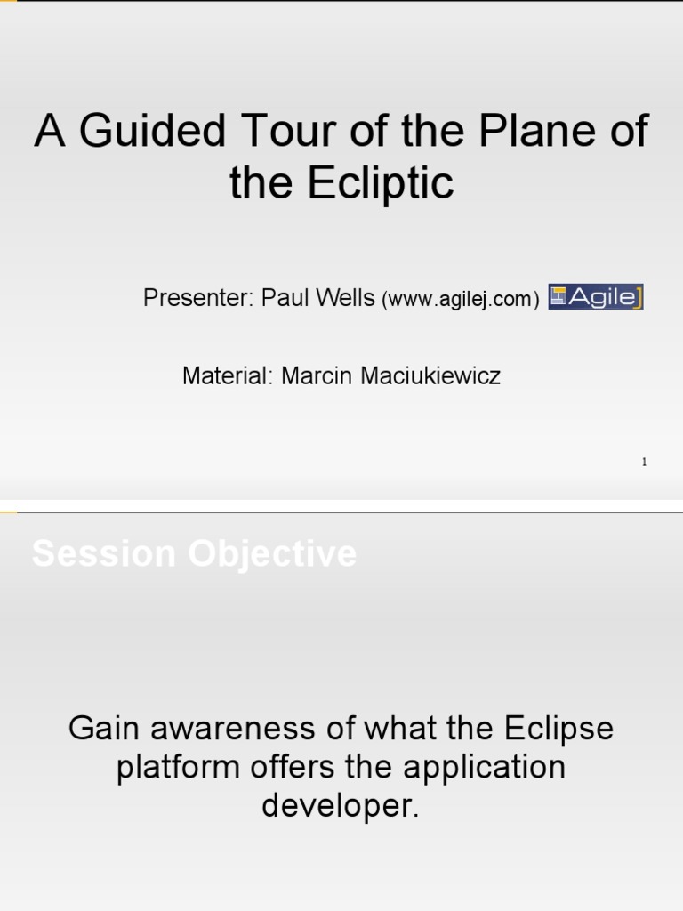 Introduction To The Eclipse Platform | PDF | Eclipse (Software ...