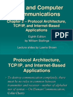 Data and Computer Communications: - Protocol Architecture, TCP/IP, and Internet-Based Applications