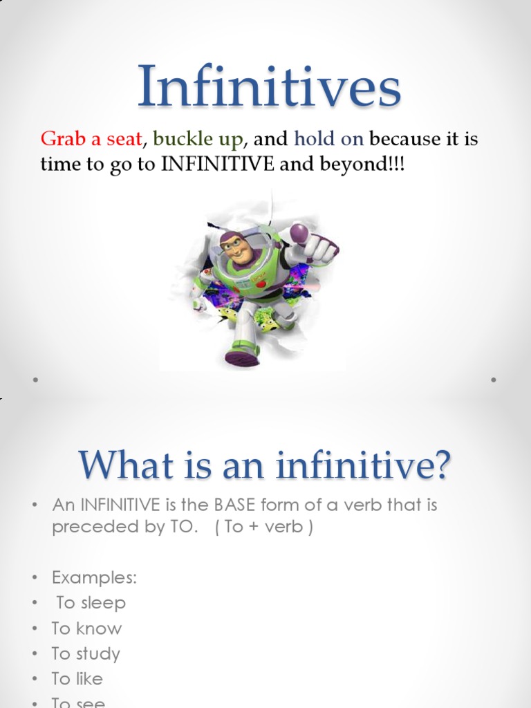 Infinitives | PDF | Language Arts & Discipline | Foreign Language Studies