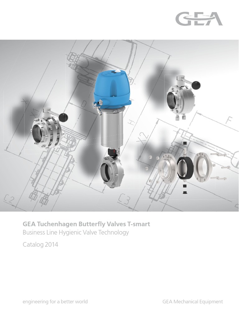GEA Tuchenhagen Catalog 2014 Butterfly Valves Tsmart PDF Valve