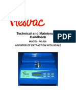 Agitator extraction scale AE-500A technical manual