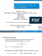 Bauer Etal 2007 Blinder Oaxaca Decomp Linear Nlinear Models Slides