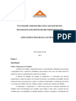 ATPS Concluída Saúde e Segurança No Trabalho