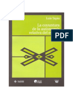 La Coyuntura de La Autonomía Relativa Al Estado PDF