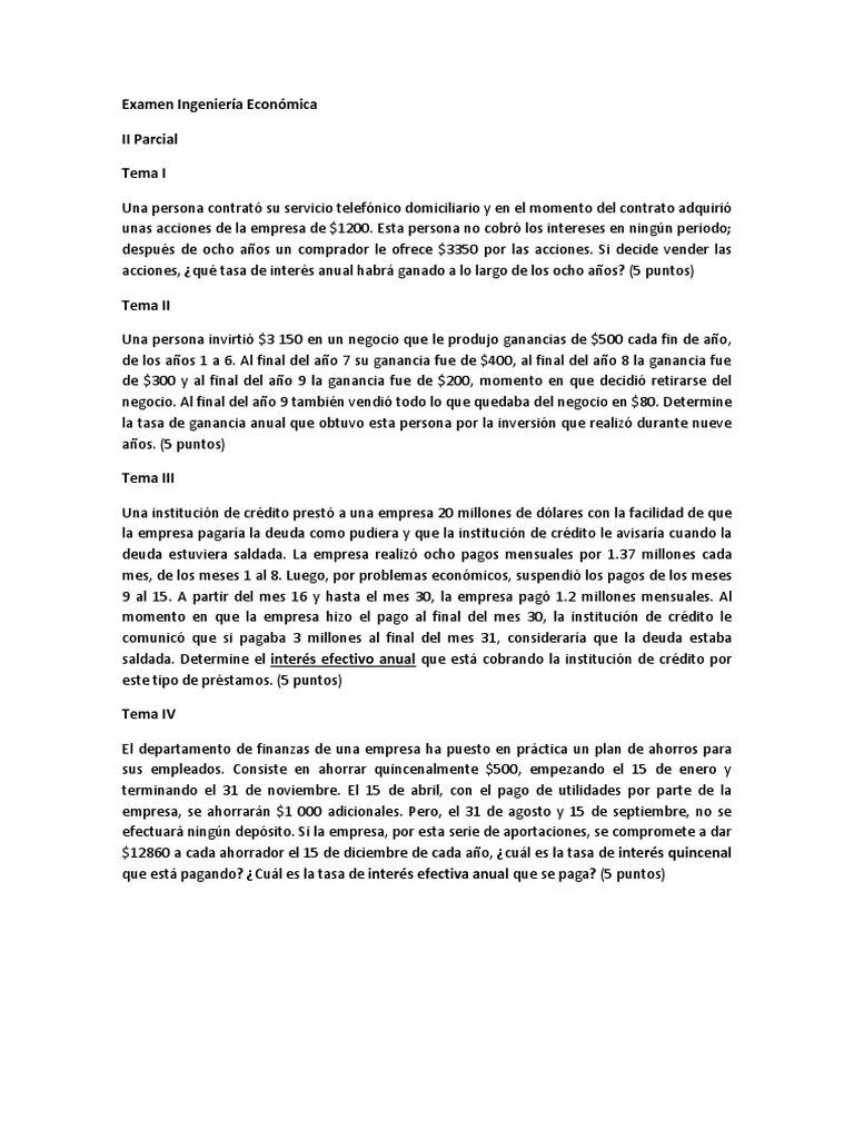 Tasa de Interés y Rentabilidad en Inversiones | PDF | Euro | Compartir ...