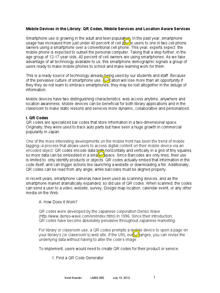 Engaging Teens with QR Codes | PDF | Qr Code | Mobile Phones