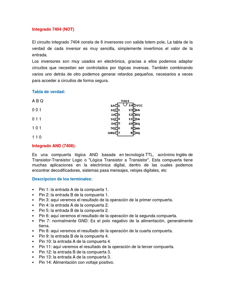 Integrado 7404