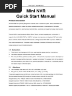 Mini NVR Quick Start Manual