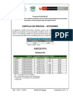 5 Cartilla de Precios Setiembre A5 Arequipa