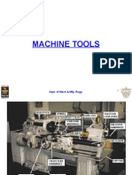 Machine Tools: Dept. of Mech & Mfg. Engg