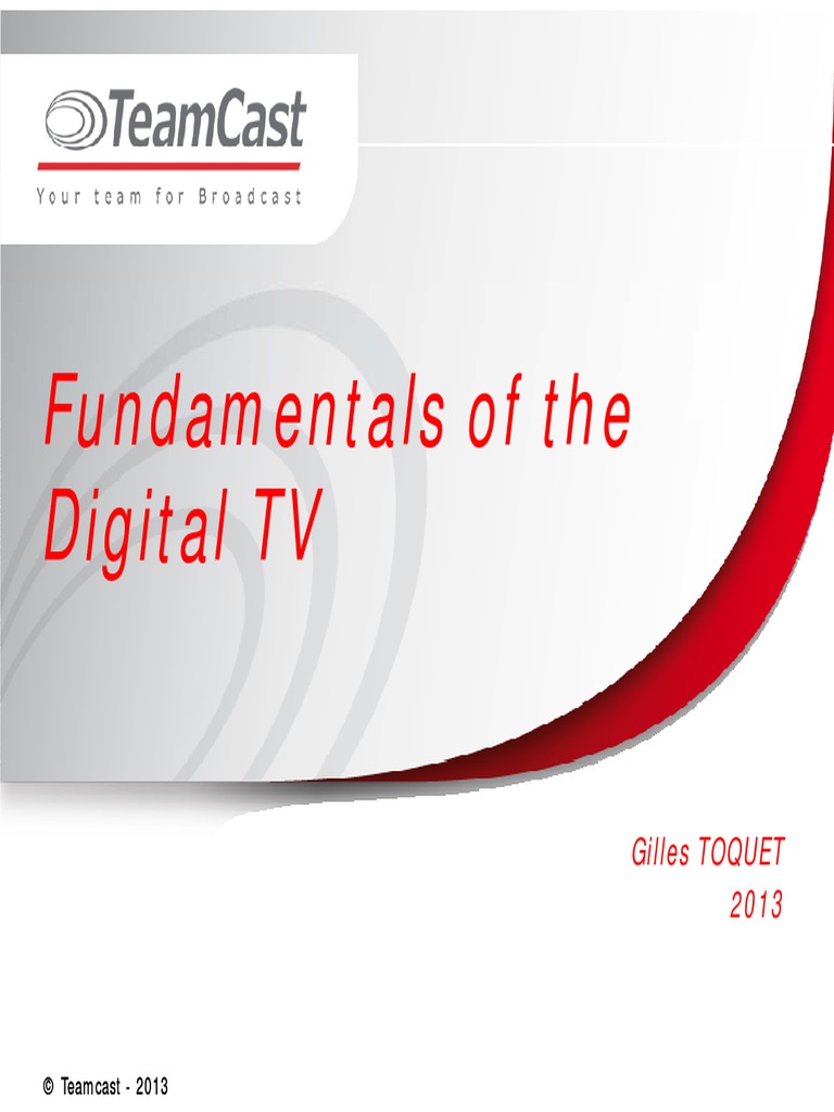 1 - Fundamentals of The Digital TV - ITS | PDF | Multiplexing | Digital ...
