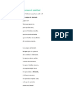 Poemas de Amistad