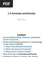 1 2 formulas and density