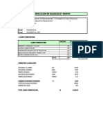 Calculo de Movilizacion y Desmovilizacion