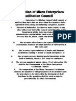 Composition of Micro Enterprises Facilitation Council